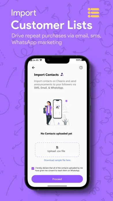 Capturas de pantalla de Cheerio: Increase Repeat Sales