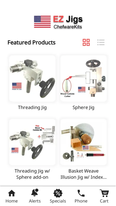 Ảnh chụp màn hình của EZ Jigs Woodturning