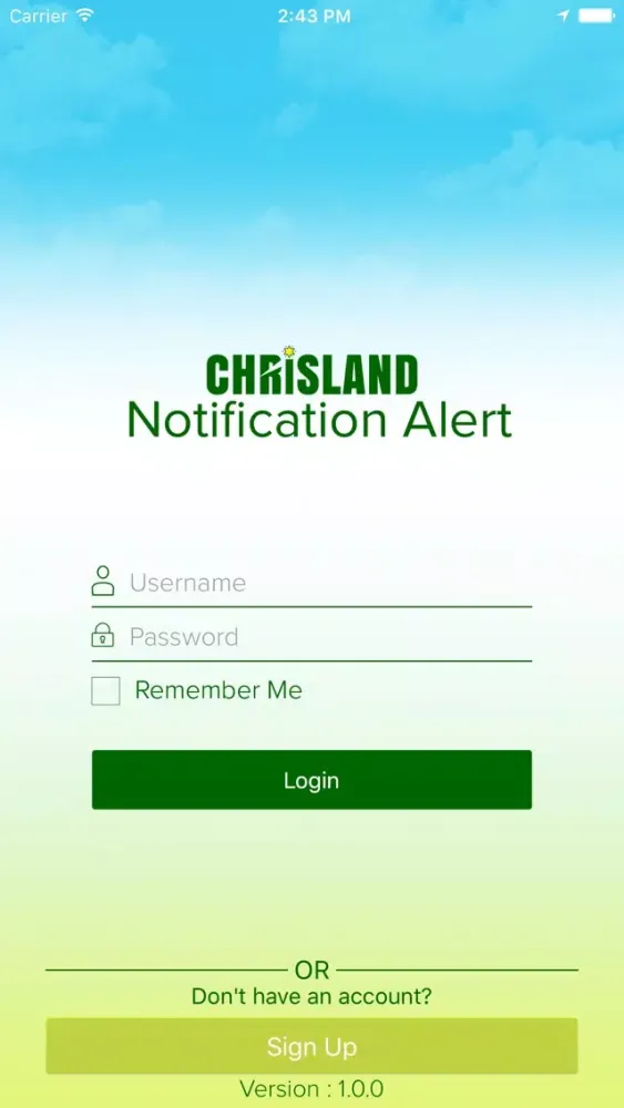 Chrisland Notification Alert Screenshots