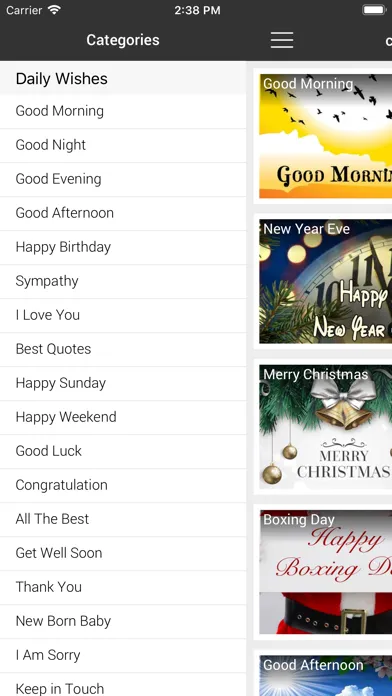 ภาพหน้าจอของ Christian Wishes & Greetings
