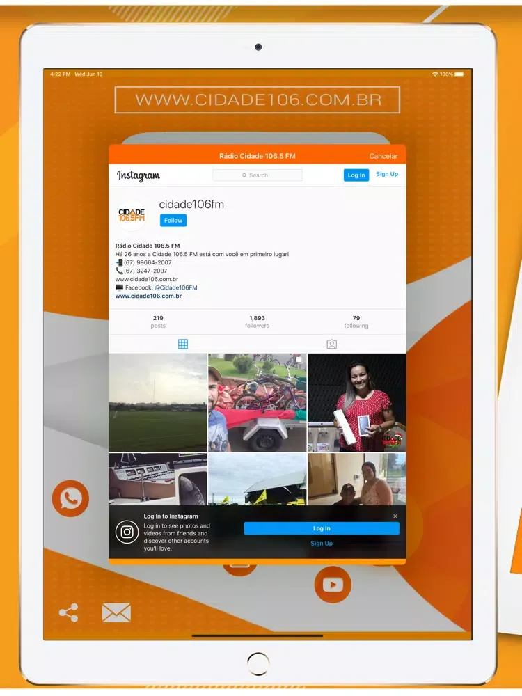Cidade 106.5 FM iPad  स्क्रीनशॉट