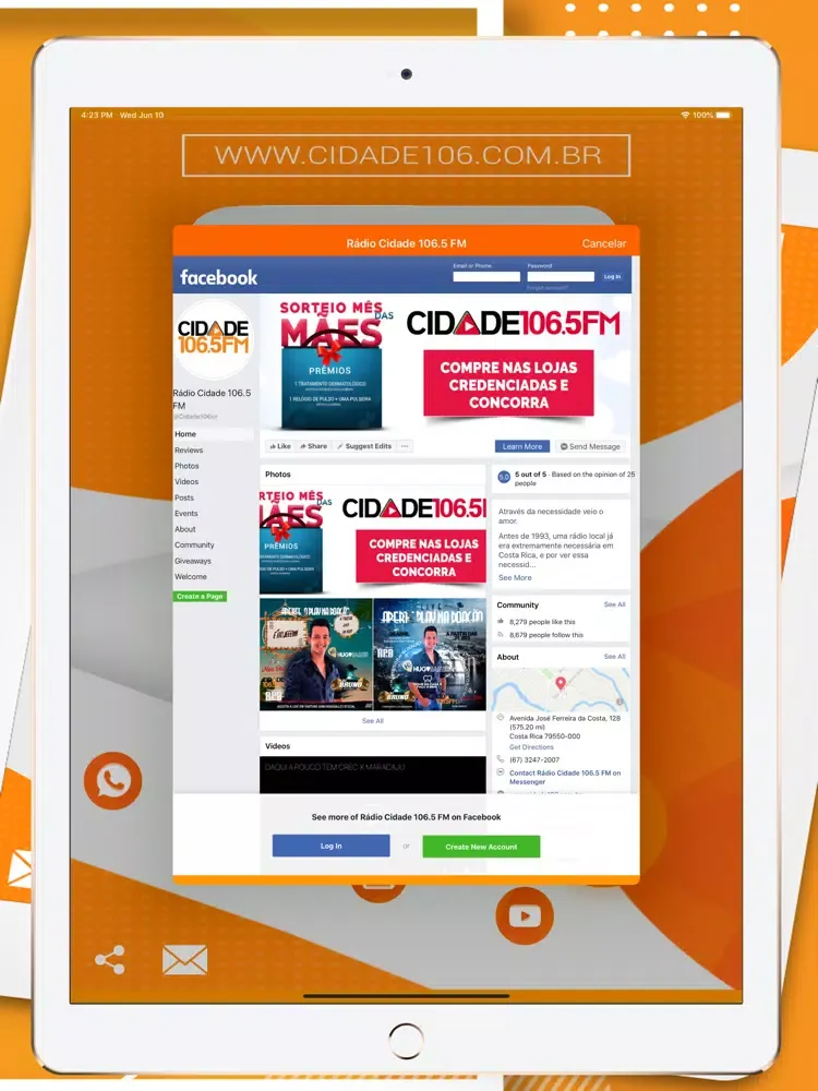 Cidade 106.5 FM iPad  स्क्रीनशॉट