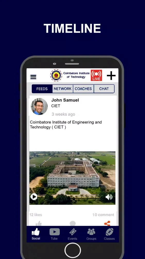 ภาพหน้าจอของ CIT Clubs