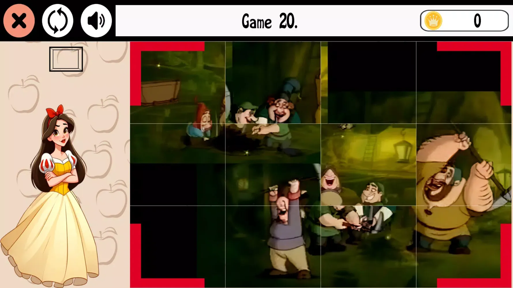 SnowWhite Puzzles Game Screenshots