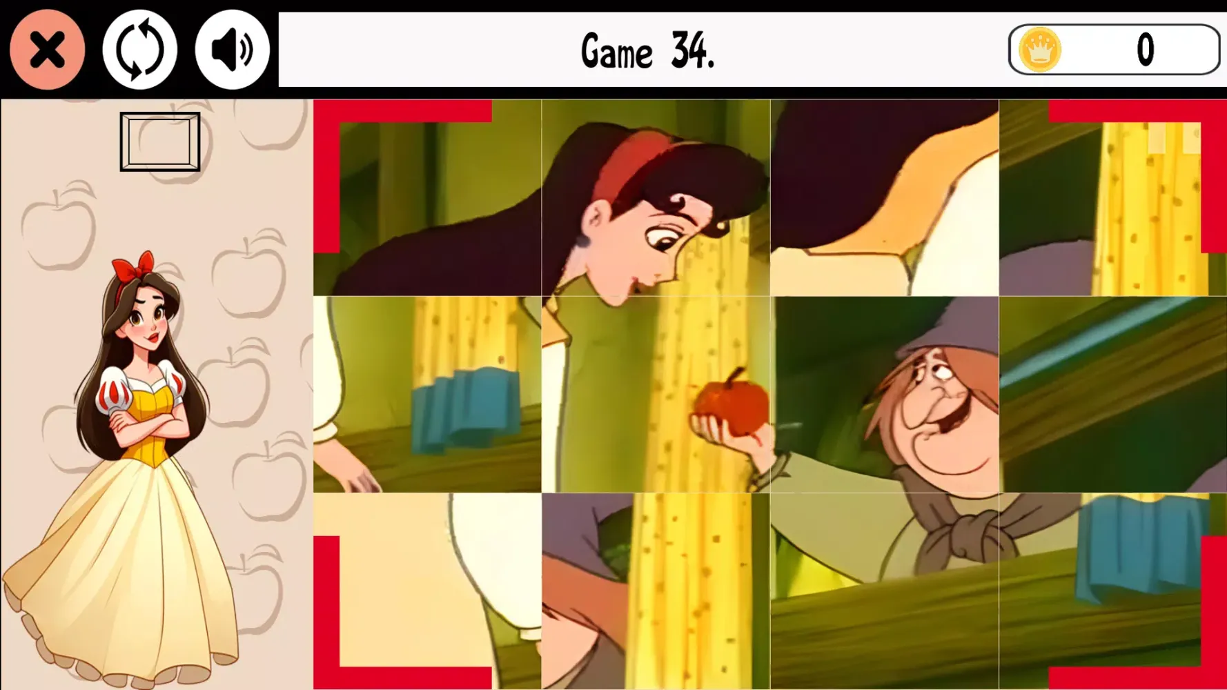 SnowWhite Puzzles Game Screenshots