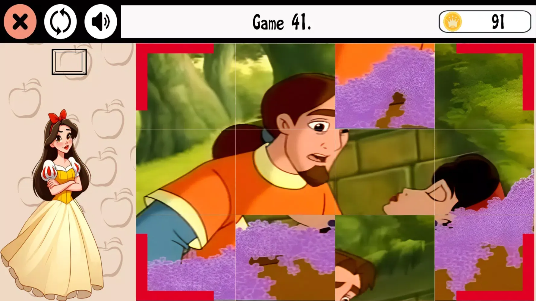 SnowWhite Puzzles Game Screenshots
