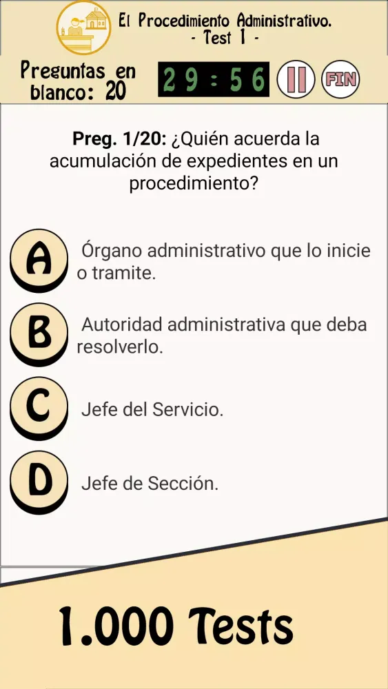 Screenshot di TestOpos Administrativo Local