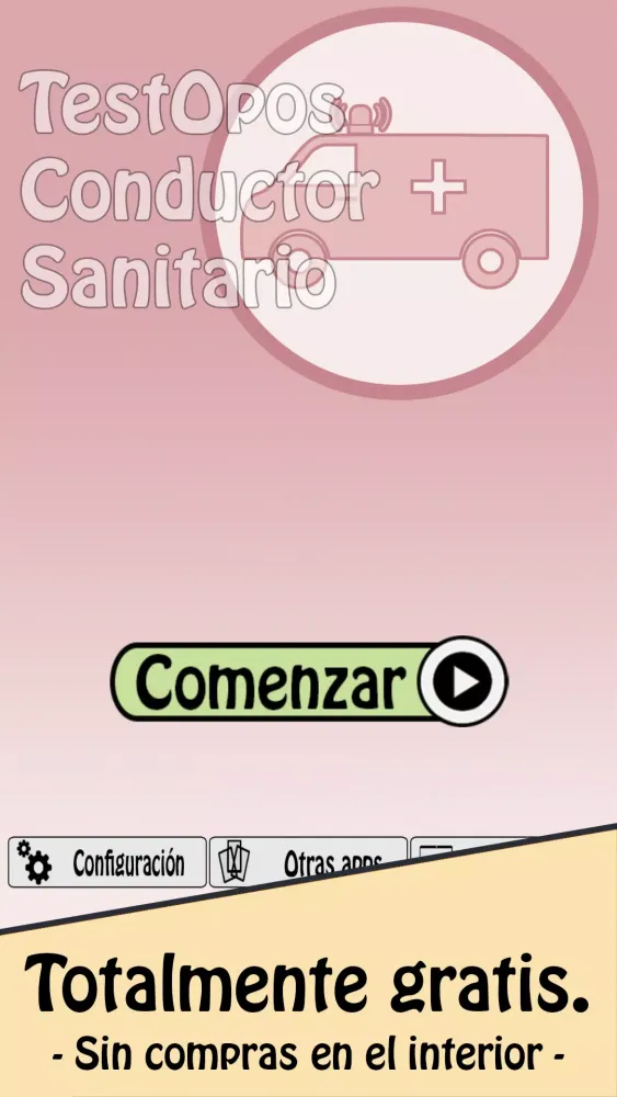 Captures d'écran de TestOpos Conductor Sanitario