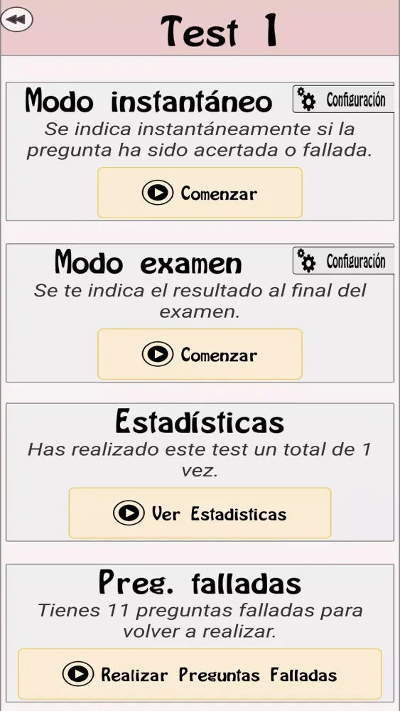 Zrzuty ekranu TestOpos Conserje Ordenanza