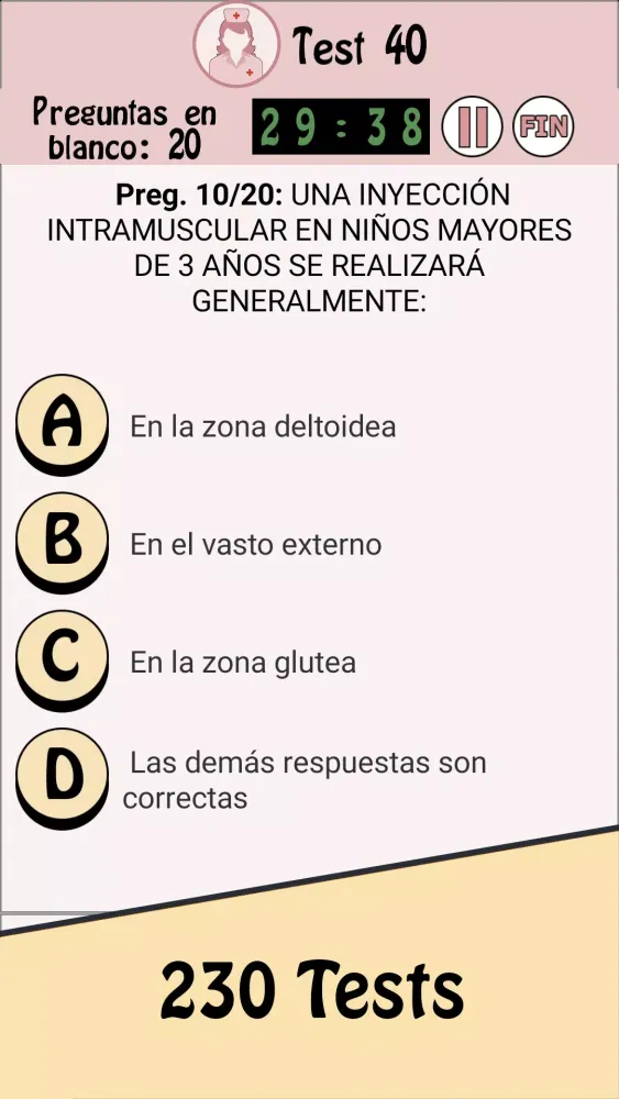 TestOpos Enfermería Screenshots