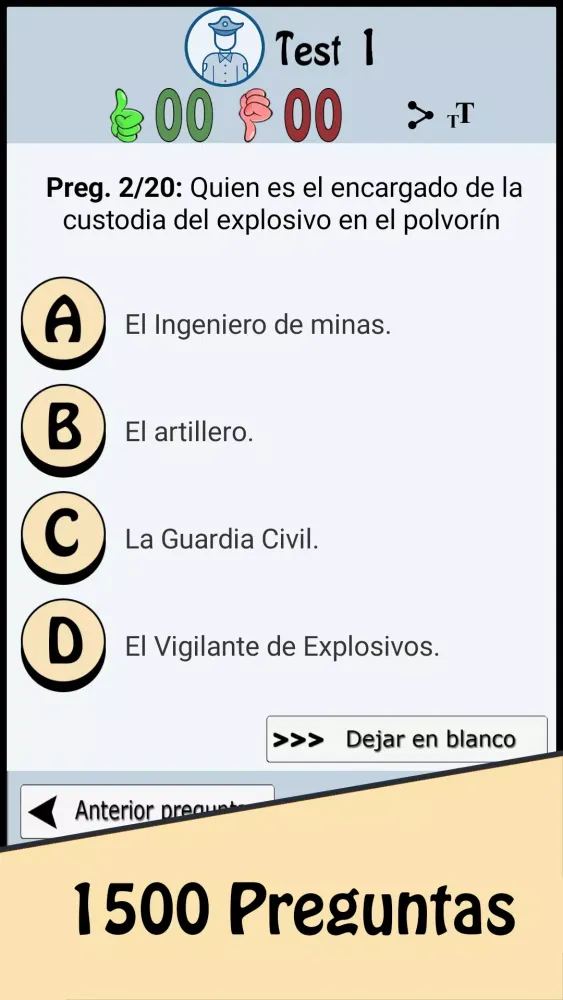 TestOpos Vigilante Seguridad Screenshots