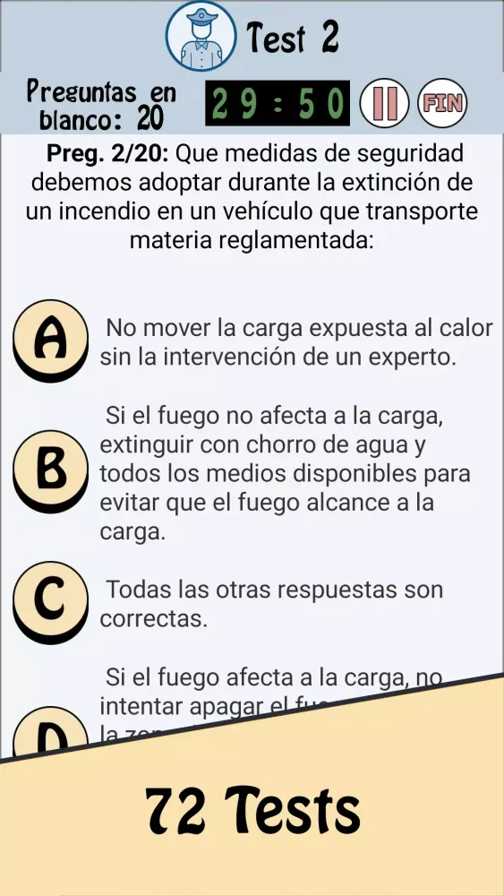 TestOpos Vigilante Seguridad Screenshots