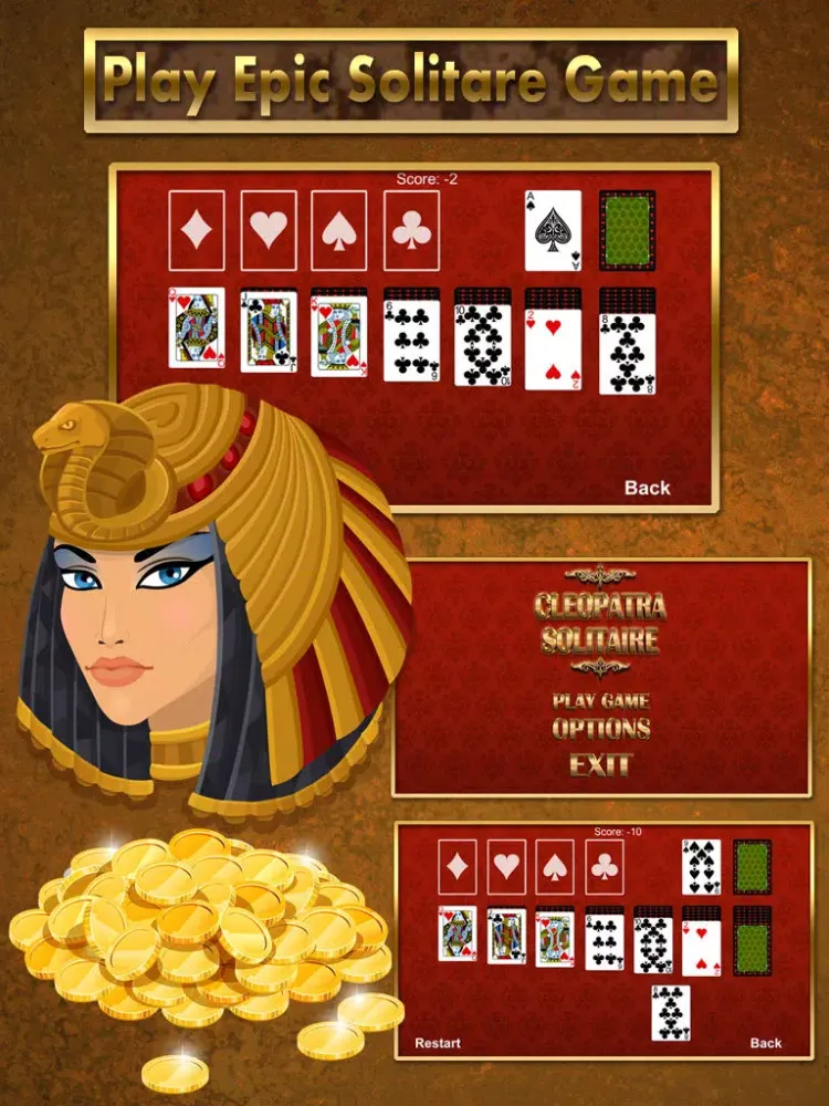 Cleopatra's Pyramid Solitaire iPad  سکرین شاٹس