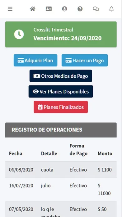 Скриншоты ClickFit