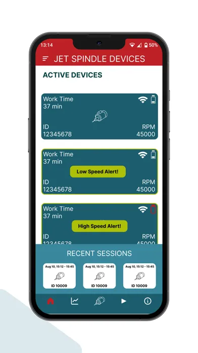Capturas de pantalla de Jet Spindle Monitor