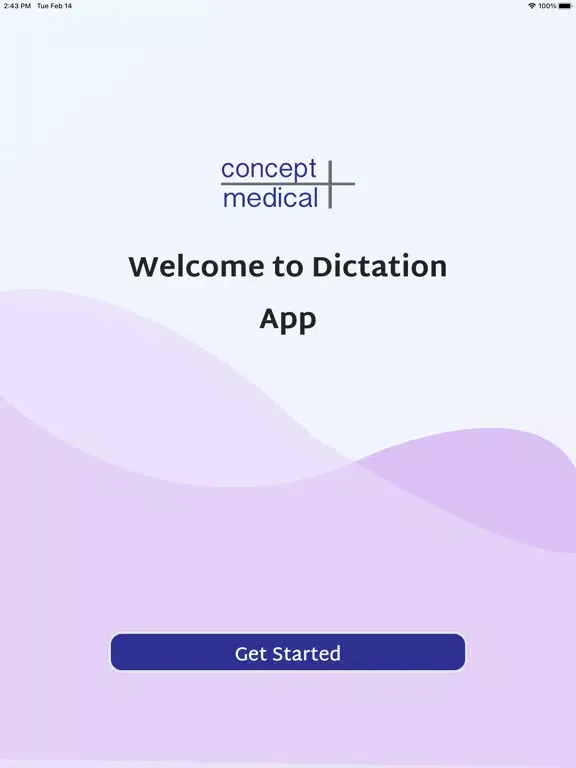 Zrzuty ekranu Concept Medical Dictation iPad 