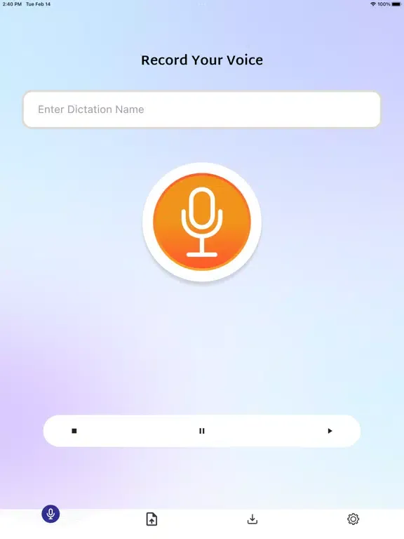 Zrzuty ekranu Concept Medical Dictation iPad 