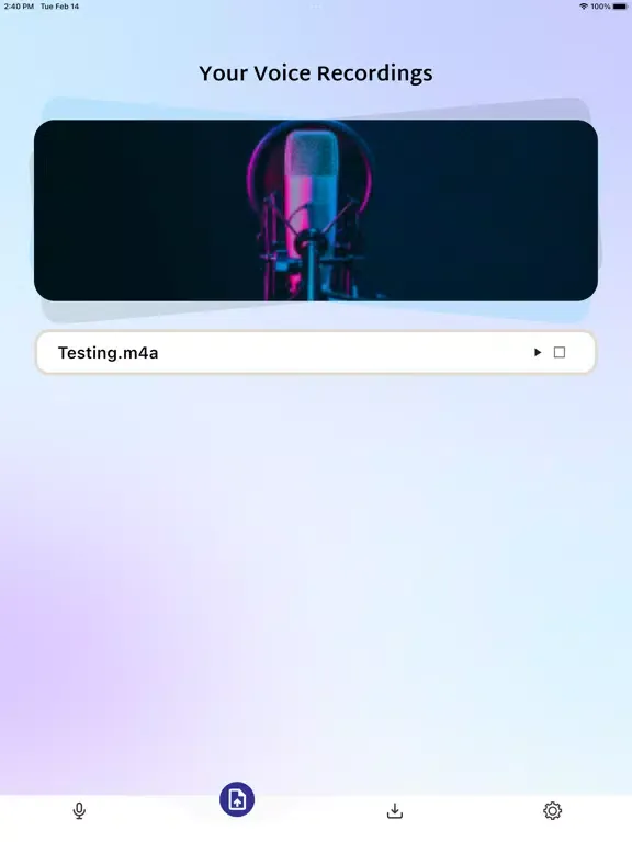 Zrzuty ekranu Concept Medical Dictation iPad 