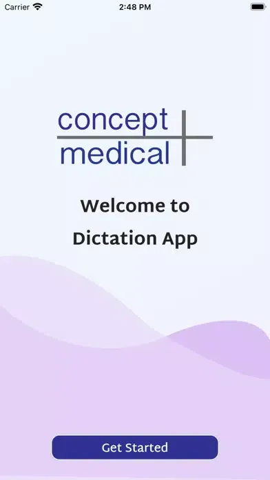 Zrzuty ekranu Concept Medical Dictation