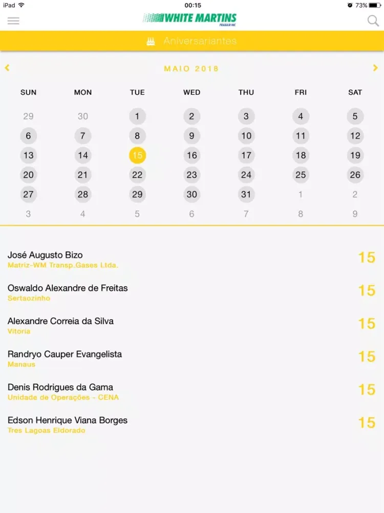 Tangkapan layar Novo ConectAR WM iPad 