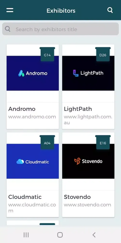 DevEx Connect Events Screenshots