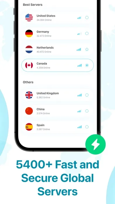 Tangkapan skrin Fast VPN turbo IP Changer