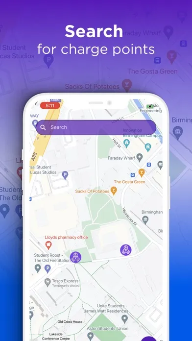 Zrzuty ekranu ConnectVolt - EV Charger Map