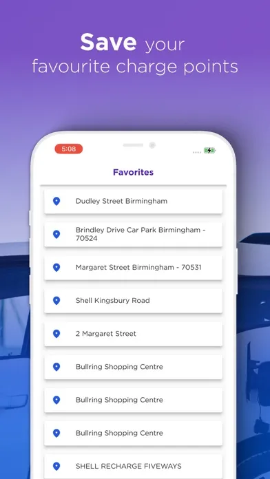 Zrzuty ekranu ConnectVolt - EV Charger Map