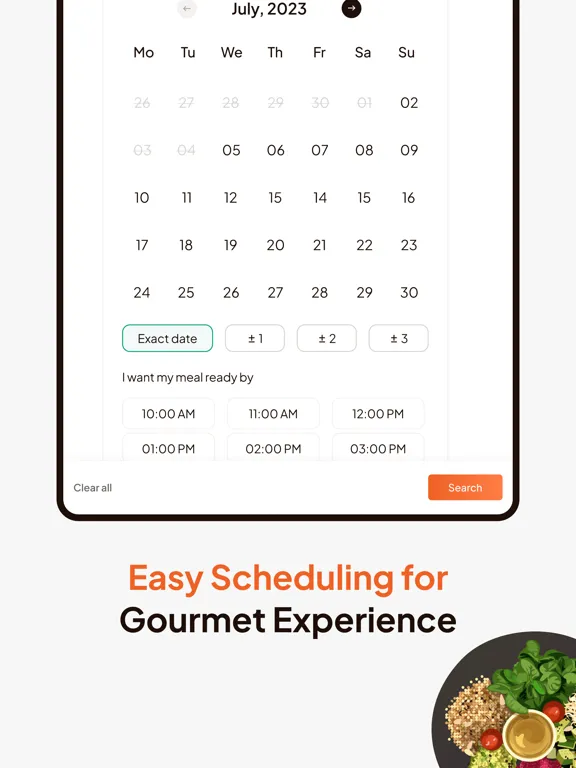 Ảnh chụp màn hình của CookinGenie - Book a Chef iPad 
