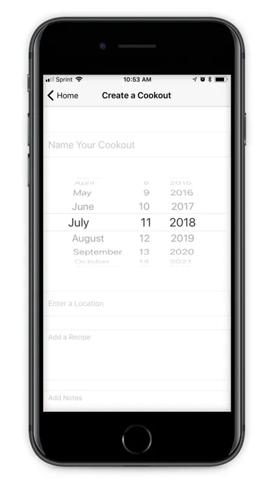 Cookout - A BBQ App Screenshots