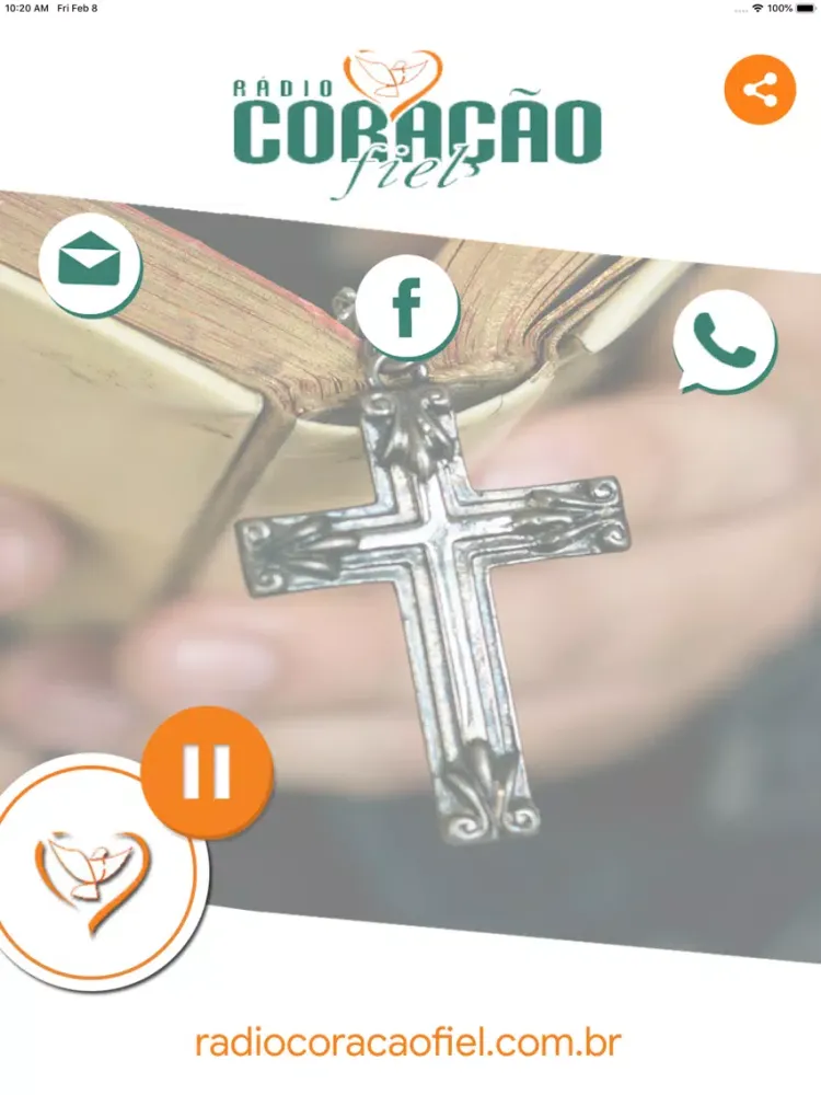 Ảnh chụp màn hình của Rádio Coração Fiel iPad 