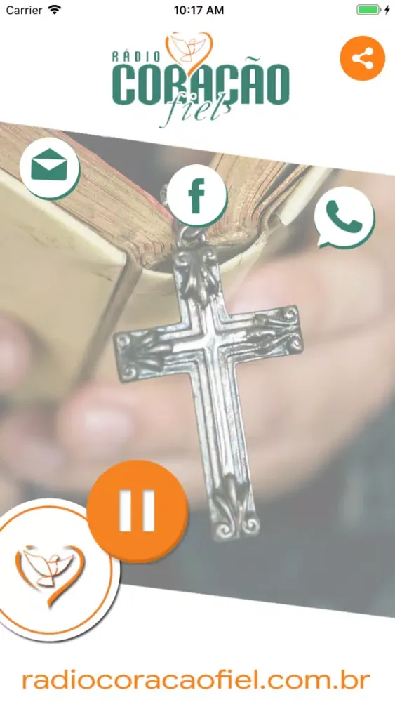 Ảnh chụp màn hình của Rádio Coração Fiel