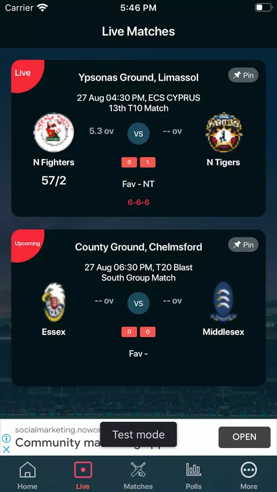صور Cricbuddy Live Line