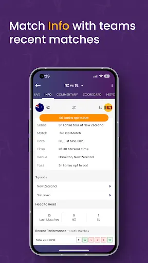 Tangkapan layar Cricket Line Guru