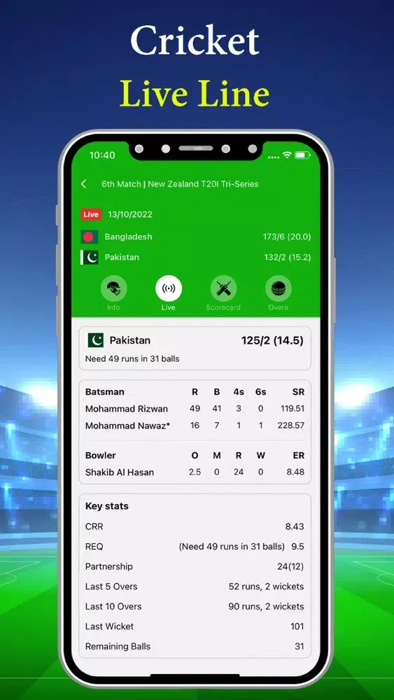 Скриншоты Live Cricket TV : Live Score