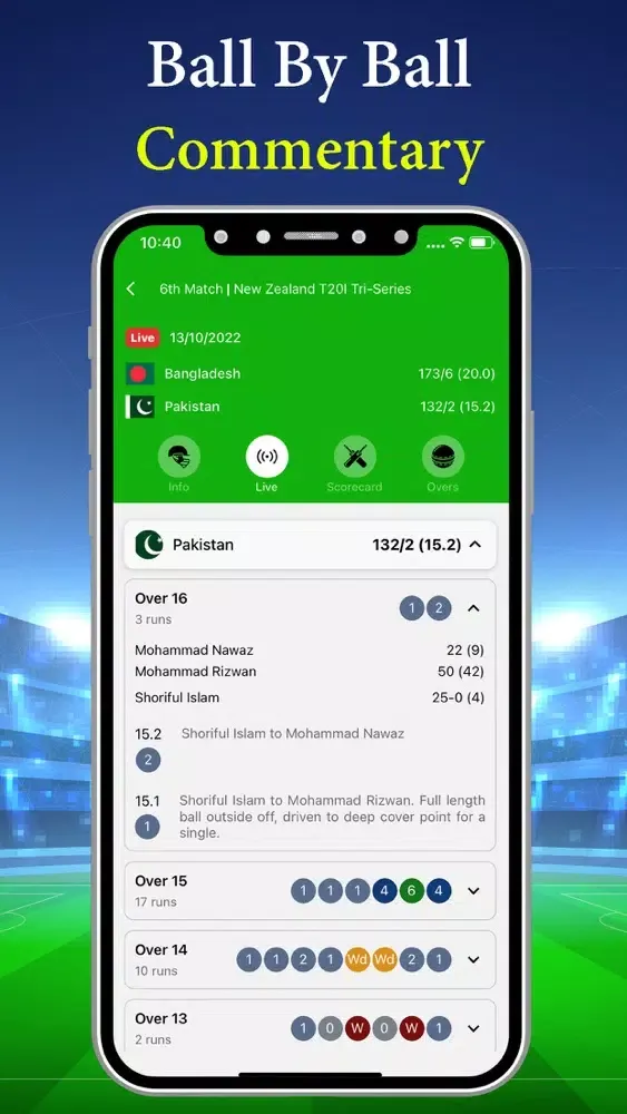 Скриншоты Live Cricket TV : Live Score
