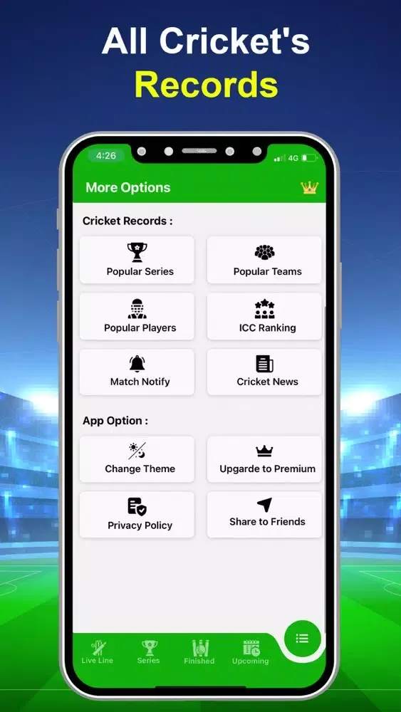 Скриншоты Live Cricket TV : Live Score