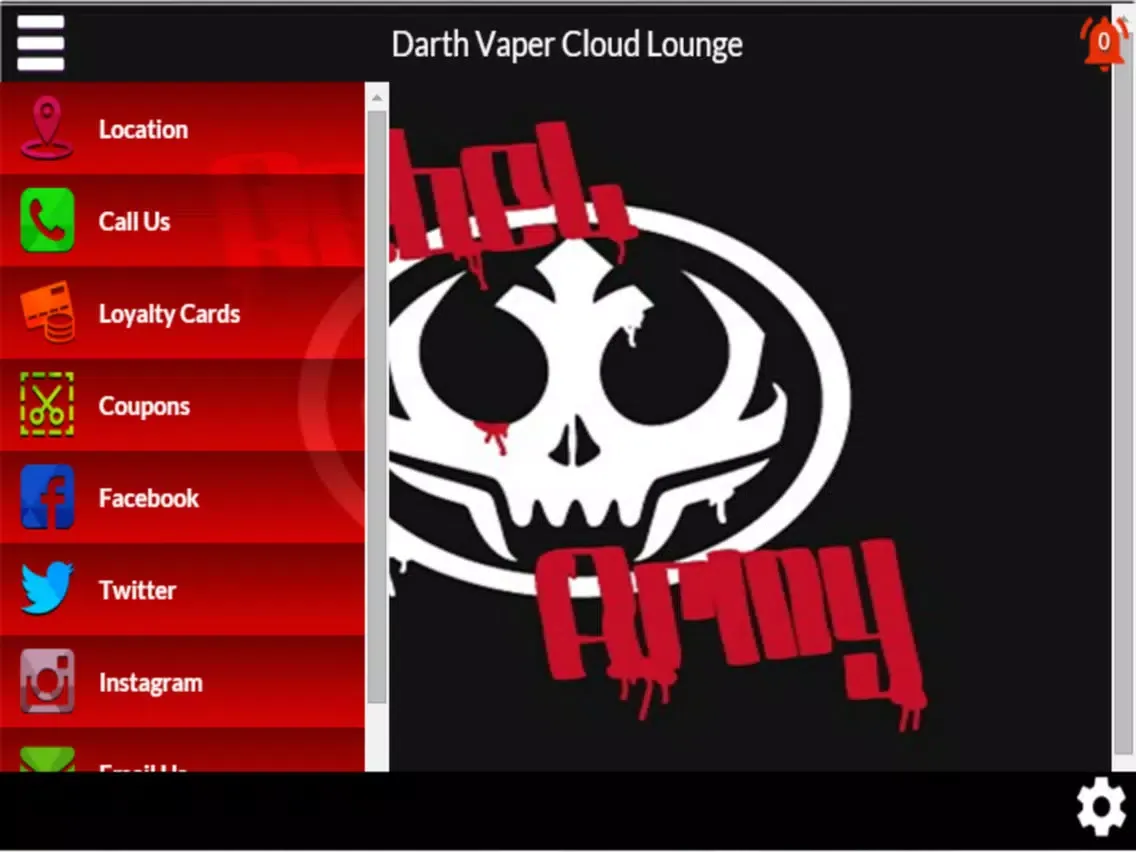 Capturas de tela do Darth Vaper Cloud Lounge iPad 