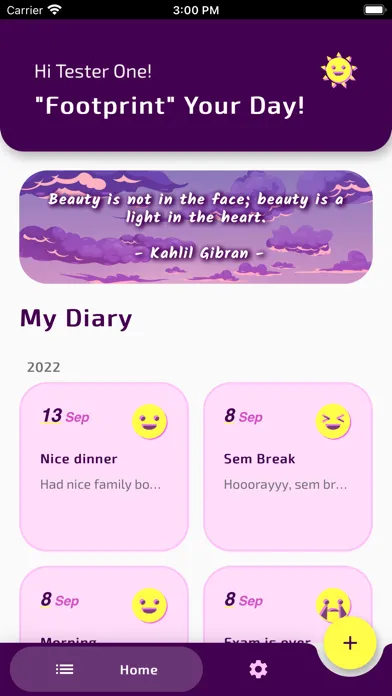 Screenshot di DayPrint - Your Personal Diary