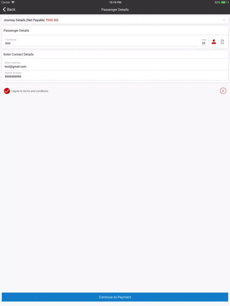 Deepak Travels iPad  স্ক্রিনশট