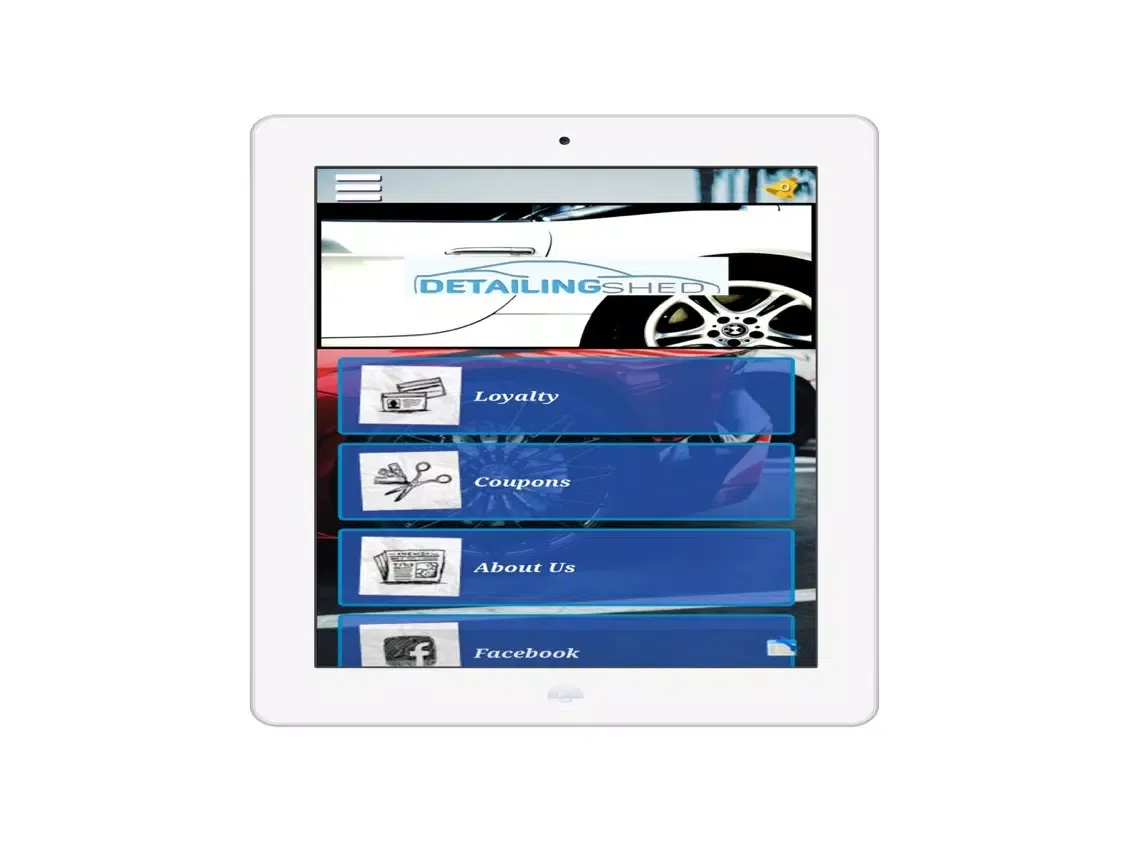 Tangkapan skrin Detailing Shed Ireland iPad 