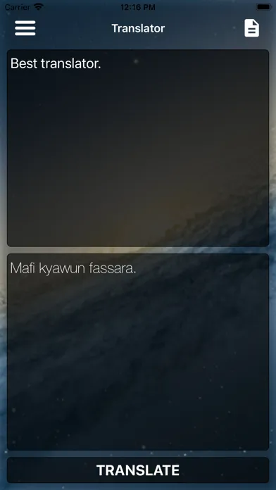 Zrzuty ekranu Hausa Dictionary Translator