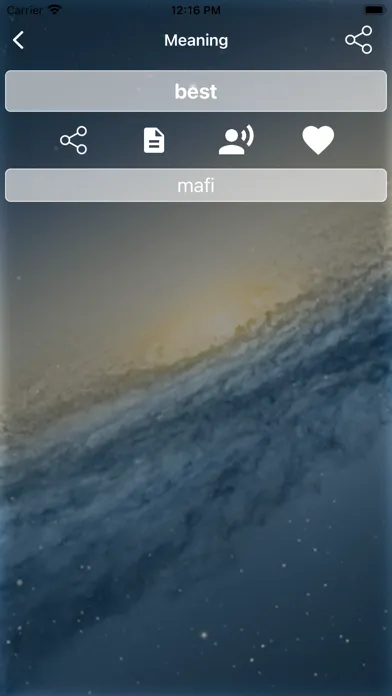 Zrzuty ekranu Hausa Dictionary Translator