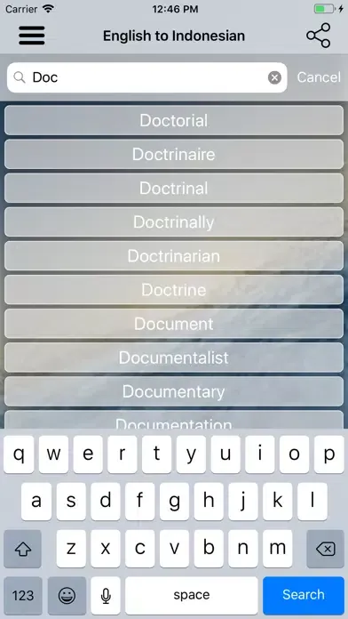 Скриншоты Indonesian Dictionary Trans
