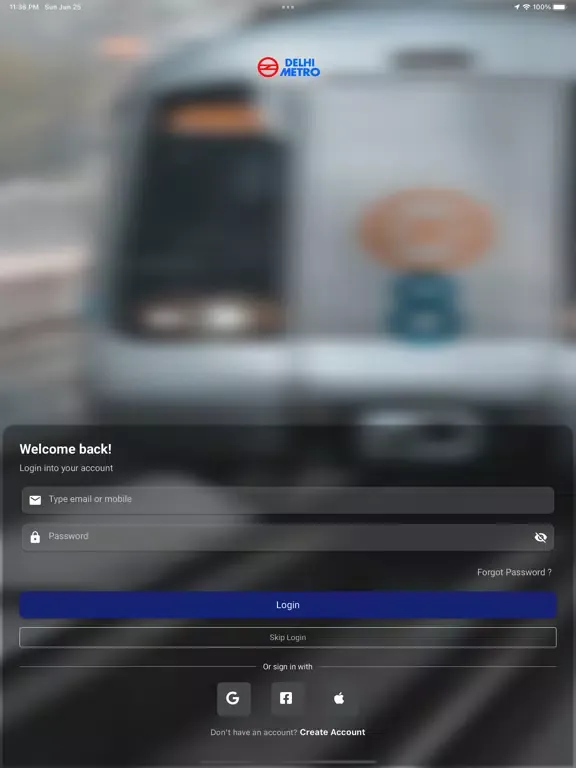 Screenshot di DMRC Travel iPad 