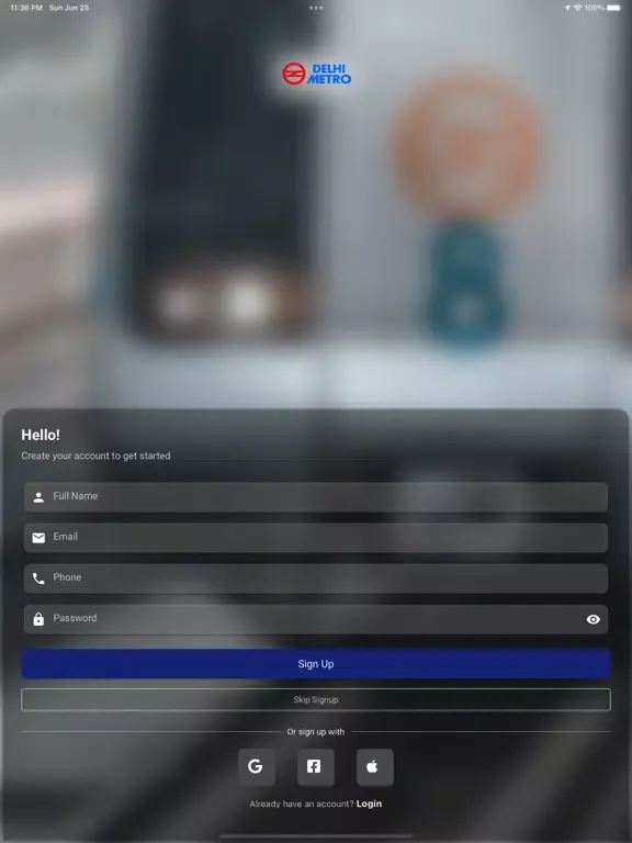 Screenshot di DMRC Travel iPad 