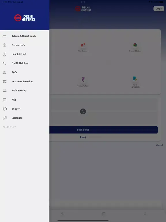 Screenshot di DMRC Travel iPad 
