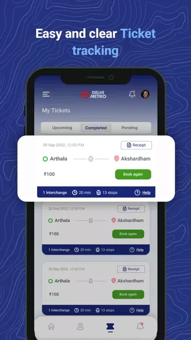 Screenshot di DMRC Travel