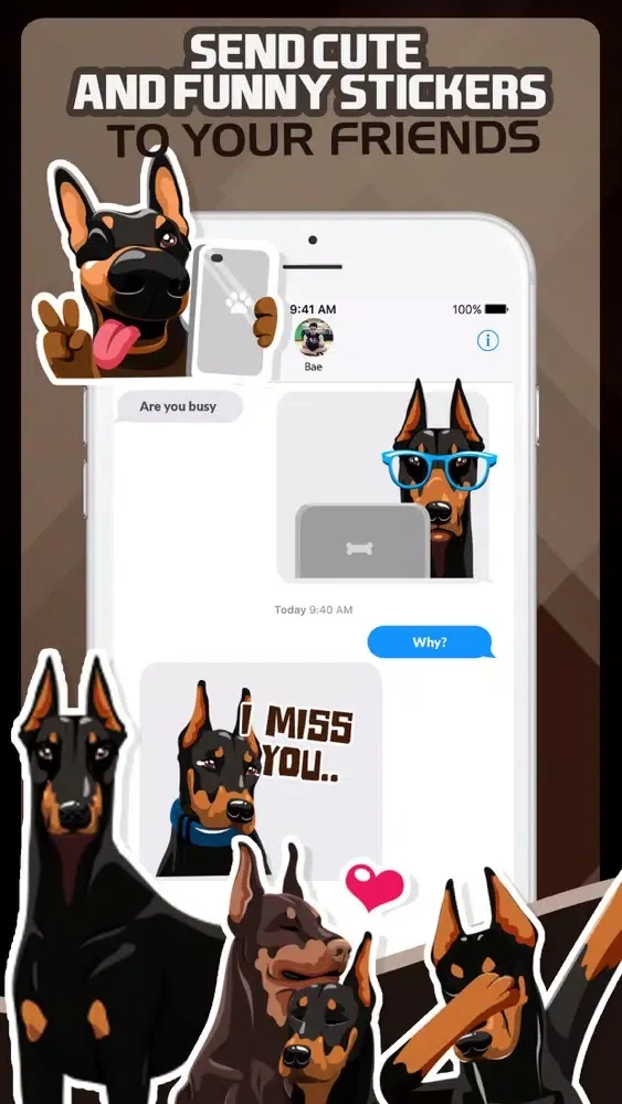 Скриншоты Doberman Pinscher Dog Emoji