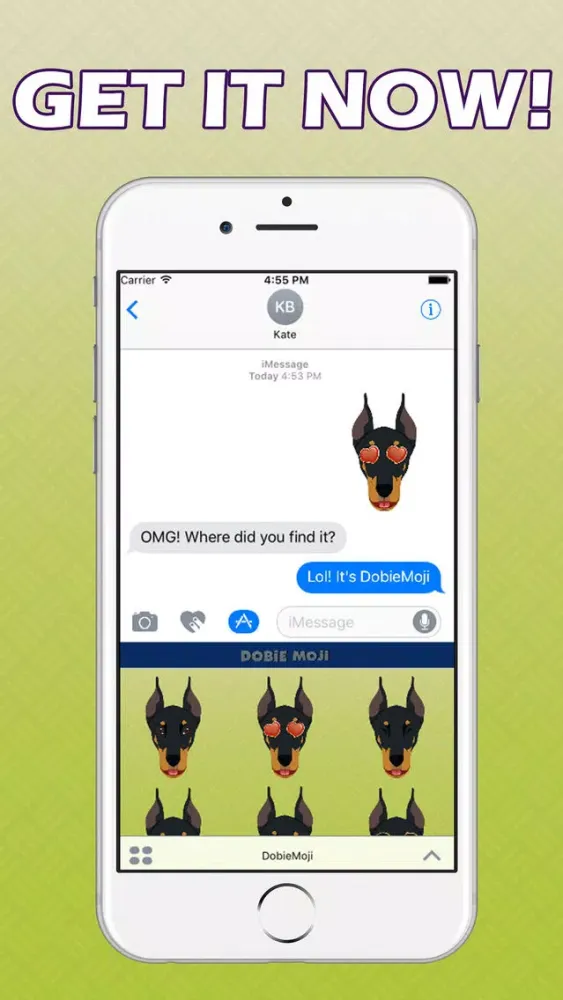DobieMoji - Doberman Emoji & Stickers স্ক্রিনশট